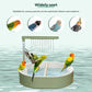 Parrot Bathtub Bird Automatic Bath Shower,Large Bird Shower Fountain Indoor Bathtub with Running Water, Contains USB and Pump,for Pet Birds, African Grey, Cockatiel, Conure, Budgie, Lovebird(Fashion)