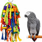 Rypet Large and Small Parrot Chewing Toys Parrot Cage Bite Toy Wooden Block Tearing Toys for Conures Cockatiels African Grey and Other  Parrots