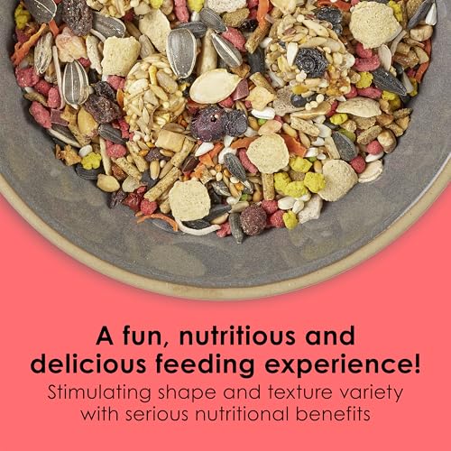 Kaytee Fiesta Cockatiel Food, Nutritious and Fun Blend, Supports Skin, Feather, Digestion, Brain and Heart Health, 4.5 pounds