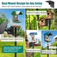 Heavy Duty Bird Feeder Pole - 75" Adjustable Birdhouse Stand Outdoor, Anti-Tip Stakes & Stable Mount for Smart Camera Birdfeeder,Bluebird House, Bird Buddy, Birdfy