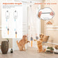 Interactive Cat Toy, Rechargeable Electric Cat Teaser, Hanging Door cat Toy, 2 Motion Modes (360° Spin & Irregular Jumping), Smart Auto Cat Toy for Exercise & Fun, Grey