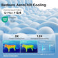Bedsure Cooling Mat for Large Dogs - Q-Max>0.4 Thin Breathable Cooling Crate Pad Indoor for Pet with Chill Cool Fiber as Cooling Topper，Portable