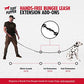 Tuff Pupper Heavy Duty Hands Free Dog Leash | One Large Dog Up to 125 lbs | Comfortable Shock Absorbing Bungee | Reflective Padded Handles | Lumbar
