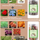 Bissap 72 PCS Rabbit Chew Sticks, Natural Timothy Hay Pumpkin Sugar Beet Carrot Strawberry Rose Dahlberg Daisy Forget-me-not Flower Treat for Bunny Chinchilla Guinea Pig Hamster Small Pet Molar Snack