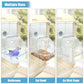 Bird Bath for Cage, Plastic Water Bowl Feeder for Pet Birds, Parrot Bathtub with Hanging Hooks for Little Bird Parrots Spacious Parakeets Portable Shower for Most Birdcage