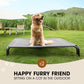 Czpalo Elevated Dog Bed, Raised Outdoor Dog Bed for Large Sized Dogs, Portable Cooling Pet Cot with Breathable & Washable Mesh, Indoor & Outdoor Pet Hammock with Skid-Resistant Feet.