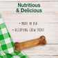 Nylabone Healthy Edibles Natural Chews, Long Lasting Dog Bones, Healthy Dog Treats, Bacon Flavor, X-Small (8 Count)