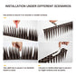OFFO Bird Spikes Pigeon Outdoor Spikes for Cat Keep Birds Raccoon Woodpecker Away Covers 8 Feet(2.44m), Brown