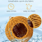 Chewproof Steel Frame Bird Nest for Cage, Washable Small Bird Bed Hammock Hideout Lay Eggs Parakeet Nest Sleep, Parakeet Warm Bed House Hut for Lovebird, Canary, Budgie