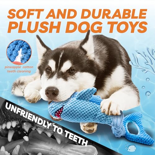 LEGEND SANDY Large Squeaky Dog Toys to Keep Them Busy, Interactive Plush Dog Toy,Crinkle Tug of War Dog Chew Toy for Small, Medium, and Large Dogs
