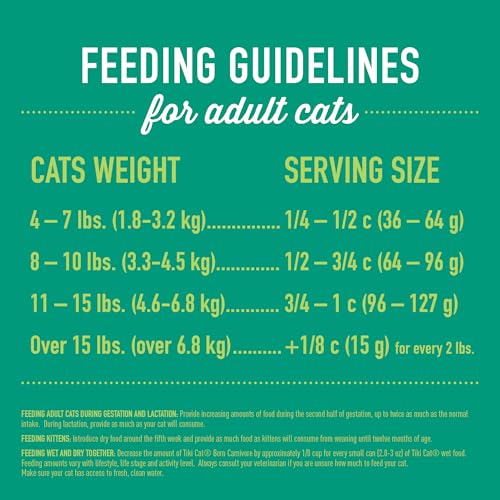 Tiki Cat Born Carnivore Indoor Health, Trout & Menhaden Fish Meal, Grain-Free Baked Kibble to Maximize Nutrients, Dry Cat Food, 6 Lbs. Bag