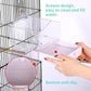 Colorday Bird Bath for Cage, Parrot Bath for Small to Medium Birds, Cockatiels, Parakeets, Budgie, Quaker, Conure, Lovebirds, Finches(6.7X6.7X7.74 inch)