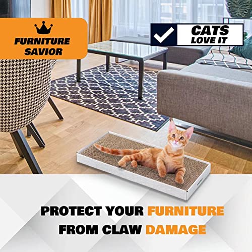 Cardboard Scratcher Pad Scratching Post:Smartbean 3PCS Cat Cardboard,Cat Scratch Pad,Cat Post,Double-Sided Design for Double Life…