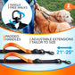 SparklyPets Double Bungee Waist 2 Dog Leash with Back Brace – Dual Dog Leash for Medium/Large Breeds – Running Belt Fanny Pack with Phone, Waste
