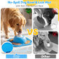 Slow Feeder Dog Bowls & Lick Mat for Liquid and Thick Treat, Anti-Slip Dog Lick Bowl with Interactive Rolling Ball, 5/6 Cup Pup Licking Toy for Large Medium Small Dogs and Cats Blue
