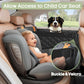 Dog Car Seat for Large Medium Dogs, Back Seat Extender for Pets with Hard Bottom, Strong Support Waterproof Dog Seat Cover with 3 Mesh Windows for Cars, Trucks and SUVs