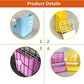 Rabbit Supplies with Bowl & Hay Feeder - Accessories for Bunnies & Guinea Pigs, 6x6x7 Inches (White)