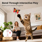 Potaroma Interactive Spinning Butterfly Cat Toy Wand – Rechargebale Electric Touch Activated Cat Teaser with Suction Cup Self-Play & Handheld Mode