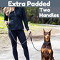 6 Foot Dog Leash, Two Extra Padded Handles, Locking Carabiner Clip, Reflective for Night Visibility, Weatherproof, Heavy Duty Rope Leash, Roam Gear