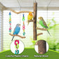 Bird Toys, Bird Swing Toys with Perch Stand, Cage Accessories for Budgies, Parakeets, Cockatiels & Other Small Birds