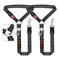 Removable Dog Seat Belt Harness for Car, 3 in 1 Pet Dog Car Seatbelt Leash, Retractable Restraint Secures to Vehicle Headrest & Adjustable Reflective