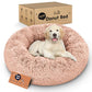 Petloox Donut Dog Bed - Premium Comfort for Anxiety Relief - Fluffy & Calming Design with Ultra-Plush Support | Cozy Round Dog Bed with Super Soft