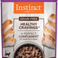 Instinct Healthy Cravings Natural Wet Cat Food Topper, Grain Free Recipe - Real Rabbit, 3 oz. Pouches (Pack of 24)