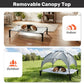 Heeyoo Elevated Dog Bed with Removable Canopy, Portable Dog Cot with Sun Protection Shade Tent, Raised Pet Cooling Cot Bed for Dogs, 42in