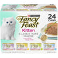 Purina Fancy Feast Tender Ocean Whitefish, Turkey, Chicken and Salmon Feasts Wet Kitten Food Variety Pack - (Pack of 24) 3 oz. Boxes