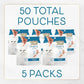 Purina Fancy Feast Purely Hand-Flaked Tuna Cat Treats, Steam-Baked Real Tuna, Pack of 5, 10 Count Pouches