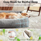 JOEJOY Dog Bed Medium Size Dog, Removable Washable Cover Orthopedic Soft Faux Rabbit Fur Pet Bed, Cute Calming Puppy Bed with Non Skid Bottom