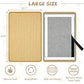 Carpet Cat Scratching Mat Sisal, 2 Packs Sisal Fabric Large 23.6" x 15.7" Scratching Pad for Indoor Cats with Adhesive Hook Loop Tape, Cat Scratching Rug Wall Scratchers for Indoor