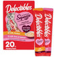 Delectables Squeeze Up Kitten Variety Pack, Creamy Squeezable Puree, Lickable Wet Cat Treats, Grain Free, No Added Fillers, No by-Products, No Added Preservatives, 0.5 Ounces Tube, 20 Tubes Total