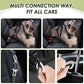 SlowTon Dog Seatbelt, 2 Pack Dog Seat Belt Car Leash Adjustable Elastic Bungee Buffer Heavy Duty Nylon Reflective Pet Safety Tether Connect to Dog