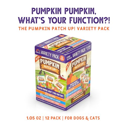 Weruva Pumpkin Patch Up! Pumpkin Pumpkin, What's Your Function Variety Pack for Dogs & Cats, 1.05oz Pouch (Pack of 12)
