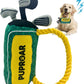PUPROAR Golf Dog Toy – Funny Dog Christmas & Birthday Gift with Squeaker Rope & Crinkle, Fun & Interactive Puppy Present & Stocking Stuffer