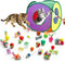 Retro Shaw 33 Pack Cat Toys for Indoor Cats, Collapsible Kitty Tunnel Tent with Feather Teaser Wand, Springs Balls Bell Mouse Interactive Kitten