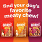 Hartz Oinkies Hearty Kabob Dog Treats with 100% Real Chicken, Duck, Sweet Potato & Carrot, Rawhide-Free, Natural Dog Treats, Highly Digestible Long Lasting Chews, 18 Count