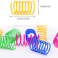 ISMARTEN Cat Spring Toy (60 Pack), Cat Kittens Toys Plastic Coil Spiral Springs for Swatting, Biting, Hunting, and Active Healthy Play (Random Color)