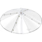 iBorn Baffles for Bird Feeders, 19.5” Oversized Bird Feeder Cover for Rain Guard, Birds Feeders Squirrel Guard, Full Protection for Outdoors, Polycarbonate(PC), Pack of 1, Transparent