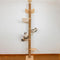 Floor to Ceiling Cat Tree Height (50-120.5in) Adjustable Cat Tower 5 Tier Hemp Scratching Post High Cat Tree Sturdy Activity Tree Indoor Outdoor Cat Scratching Post Activity Center