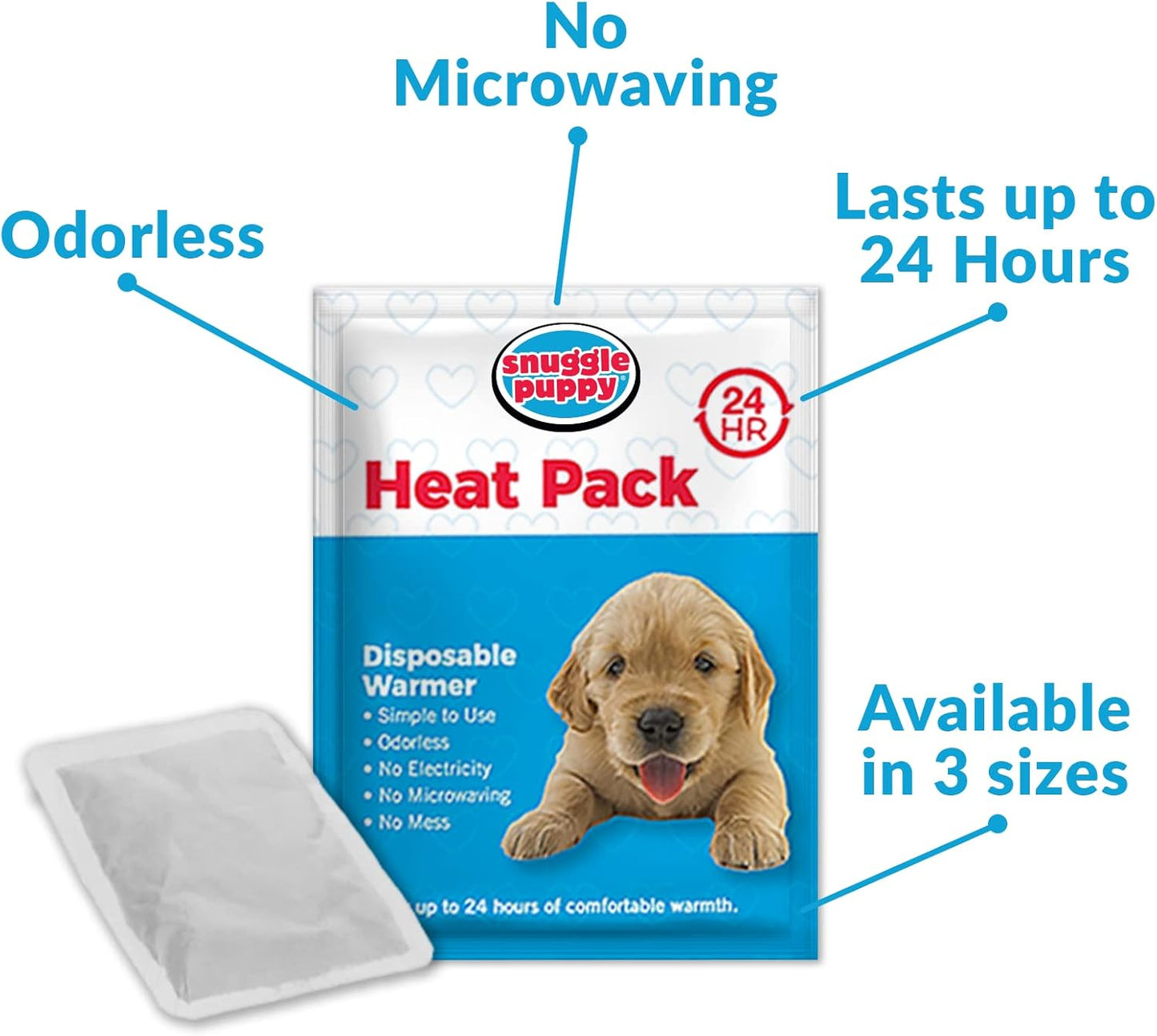 Original Snuggle Puppy Heartbeat Puppy Toy - Heartbeat Puppy for Dogs - Pet Anxiety Relief and Calming Aid - Comfort Dog Toy - Behavioral Training and Sleep Aid Cuddle buddy - Crate Training Essential