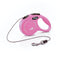 FLEXI® Classic XS Cord Retractable Dog Leash (Pink)-10 ft for Extra Small, Tiny Dogs up to 18 lbs| Ultra Compact Pocket-Size, 3-Finger Grip, German