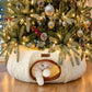 Cat Tunnel Bed for Indoor Cats, Cute Cat Donut Toy Tunnel for Small Large Cats, Peekaboo Pet Cave Play Tunnel Toys for Kitten/Rabbit,Beige