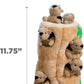 Outward Hound Hide-A-Squirrel Dog Toy – Interactive 2‑in‑1 Plush Puzzle with 6 Squeaky Removable Squirrels, X-Large