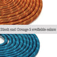 BTINESFUL 12FT 20FT 30FT 50FT Reflective Dog Tie Out for 2 Dogs, No Tangle 20ft by 1/3 Inch Nylon Rope Long Tether for Two Dogs, Dog Trolley Runner