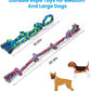 Feeko Heavy Duty Dog Rope Toys for Large Breed Aggressive Chewers, 2 Pack Indestructible Teeth Cleaning Tug of War Toy