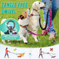 AUTOWT Two Dog Lead, 2 in 1 Upgraded Double Dog Leash Attachment Combine Adjustable Strap and Shock Absorbing Bungee No Tangle Dual Training Splitter