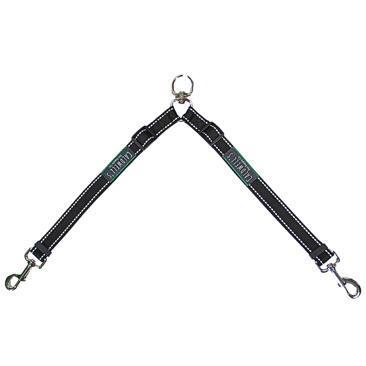 Caldwell's Pet Supply Co. Leash Coupler, Two Dog Leash Splitter to Split Leashes for Walking 2 Dogs, Tangle Free Double Dog Leashes Connector