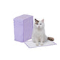 Basics Cat Litter Pee Pads, Odor Control with Fresh Scent, Super Absorbent, Disposable, Universal Fit Litter Box, Purple and White, 40 Count